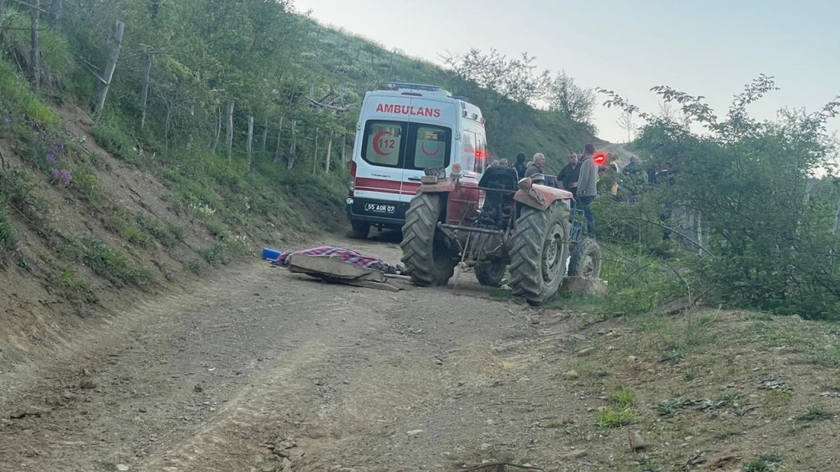 Samsun'da traktör kazası: 1 ölü