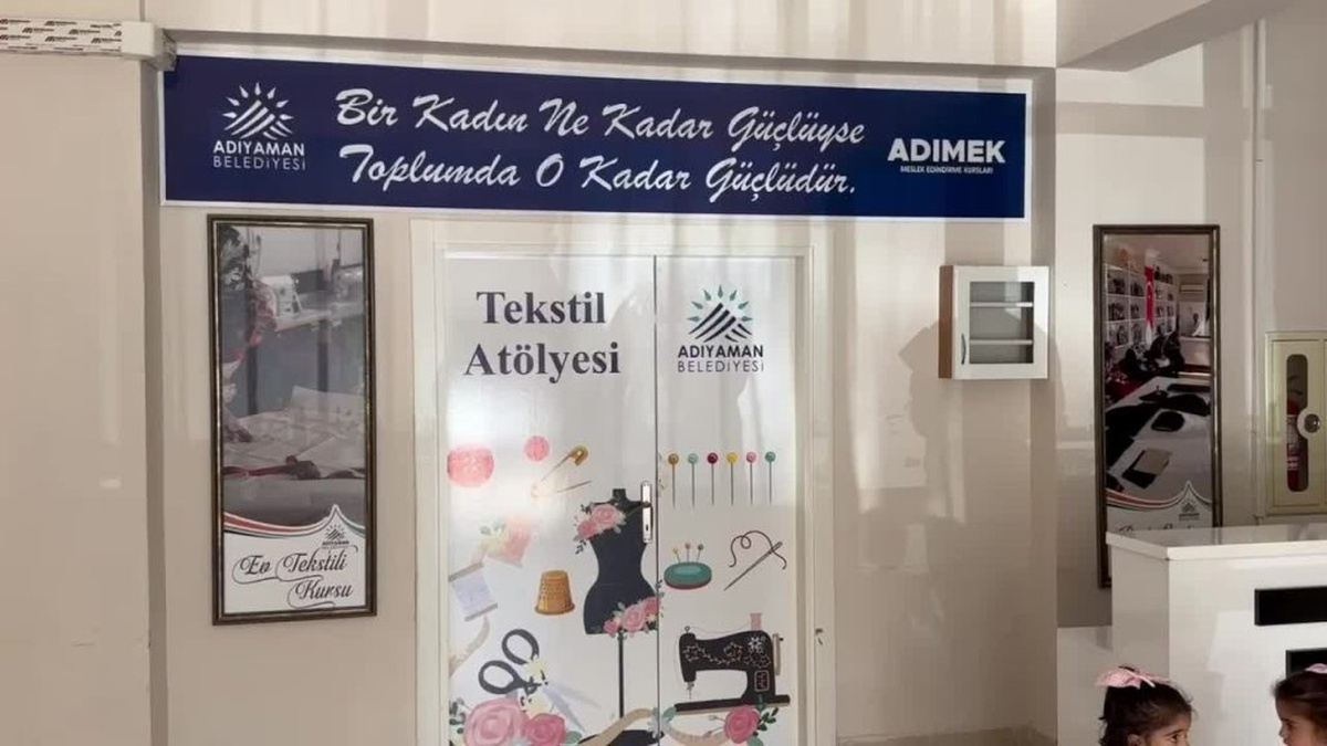 Adıyaman'da 'Altın İğne' projesi devam ediyor: 20 kadın tekstil sektöründe çalışmayı hedefliyor