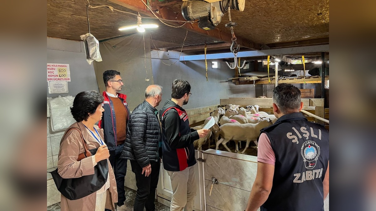 Şişli'de Kurban Bayramı denetimleri: 3 noktada kontroller yapıldı