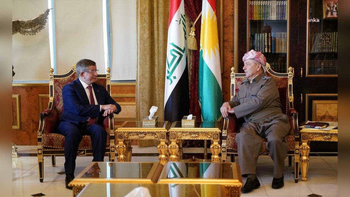 Davutoğlu, Kuzey Irak'ta temaslarda bulundu