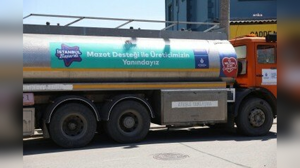 Silivri'de çiftçilere mazot desteği