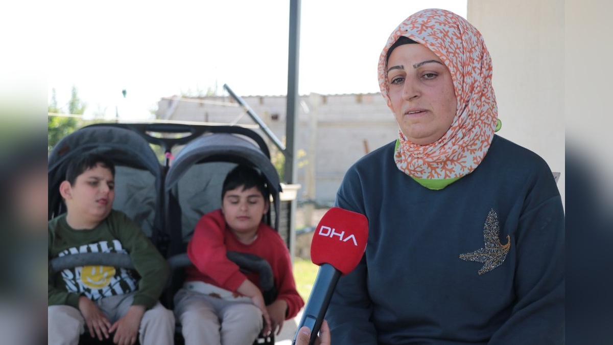 Kayseri'de 3 çocuk annesi Kadriye Güven, beyin felci olan oğullarına ömrünü adadı