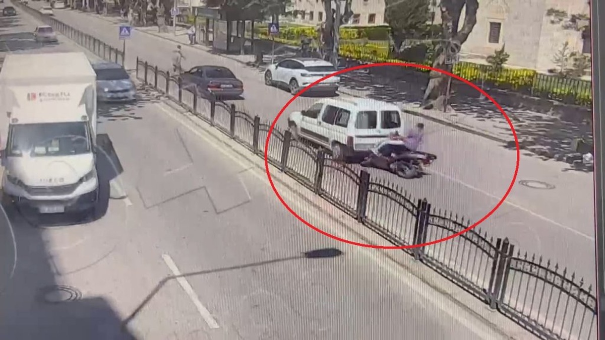 Amasya'da kaza: Telefonuna bakan motosikletli yaralandı