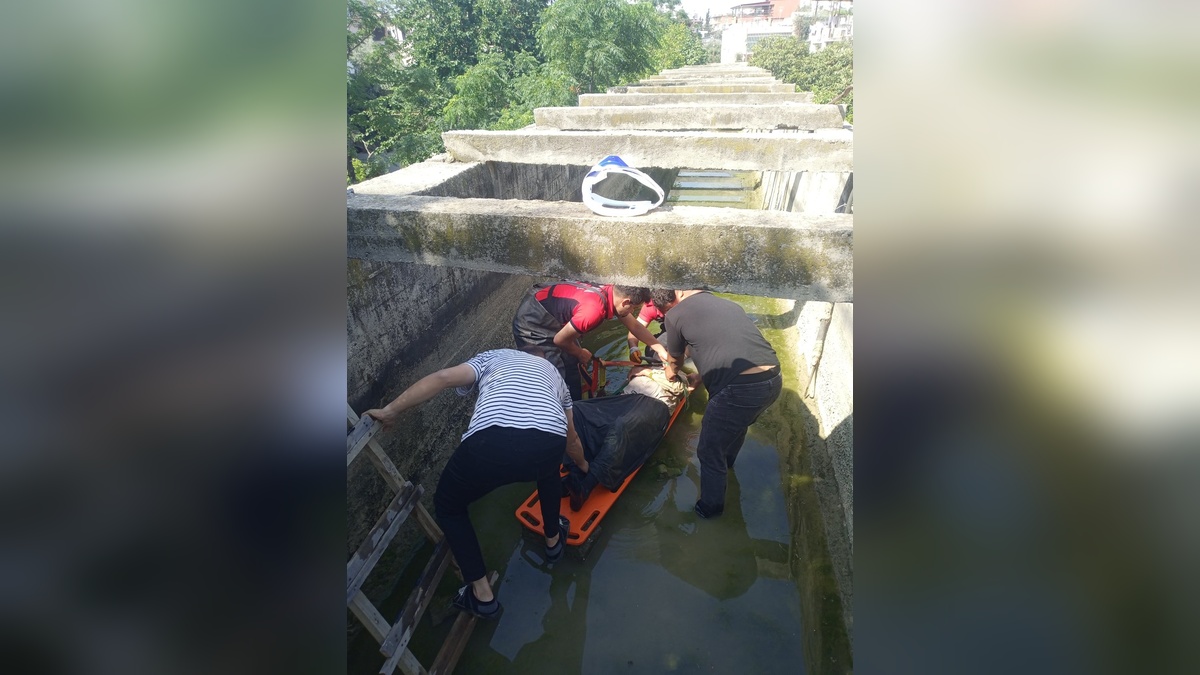 Mersin'de sulama kanalına düşen 70 yaşındaki Sadi G. kurtarıldı