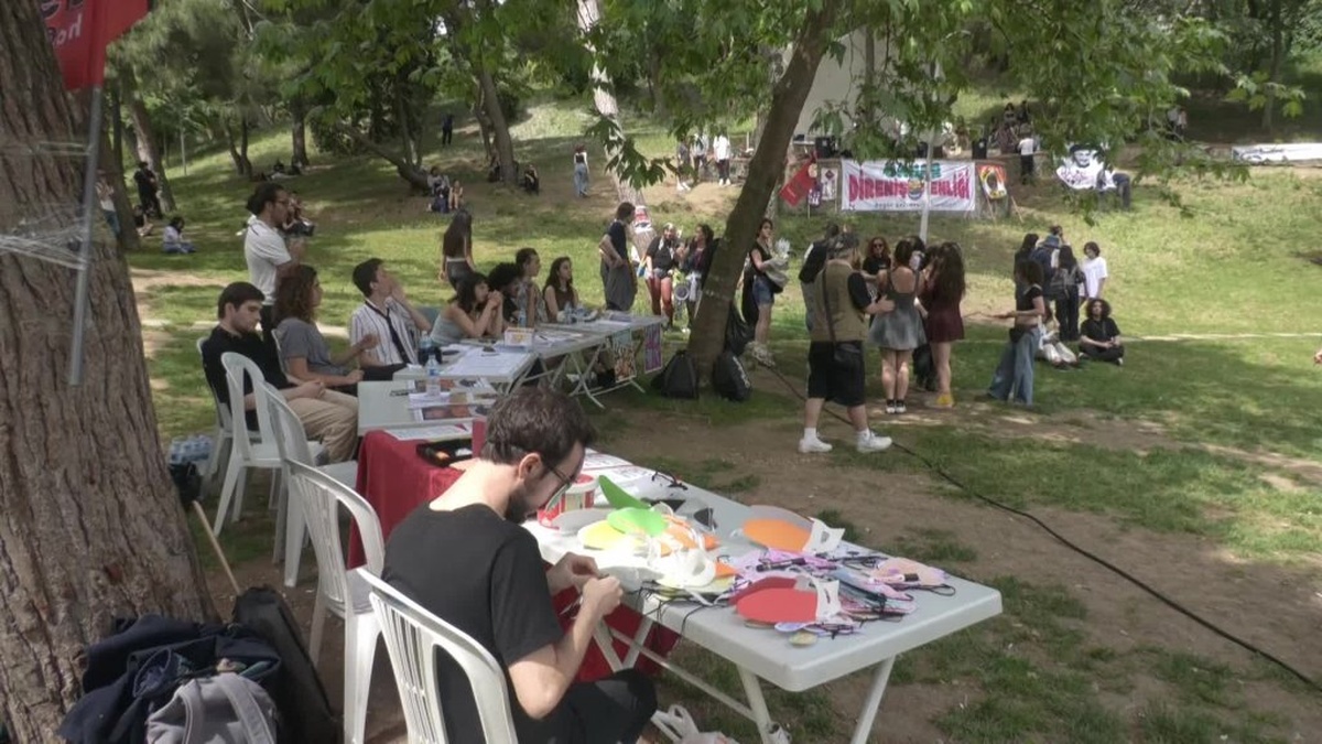 Maçka Parkı'nda 'Bahar Direniş Şenliği': Tutuklu öğrenciler için destek