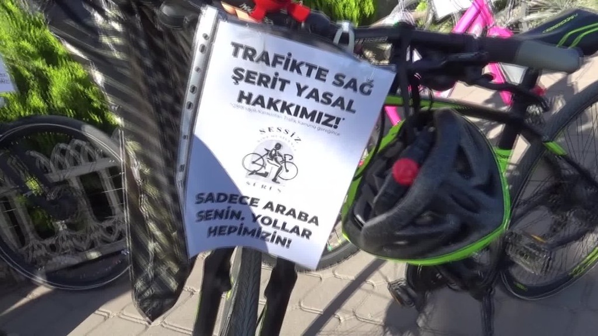 Iğdır'da ilk kez 'Sessiz Sürüş': Bisikletlilerin güvenliği için çağrı
