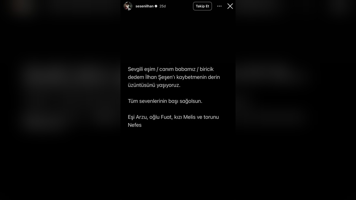 İlhan Şeşen hayatını kaybetti