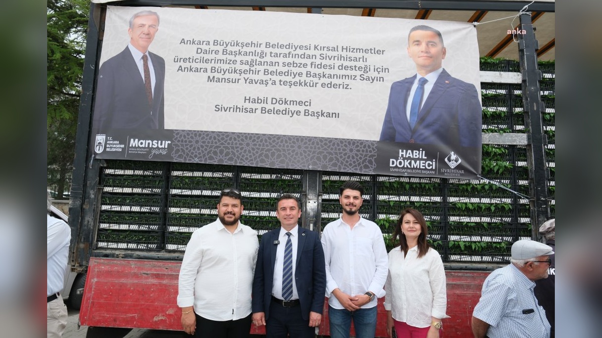 Ankara Büyükşehir Belediyesi'nden Sivrihisar çiftçilerine fide desteği