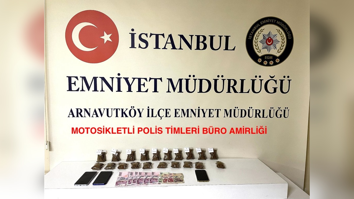 Arnavutköy'de markete saklanan 376 gram uyuşturucu ele geçirildi