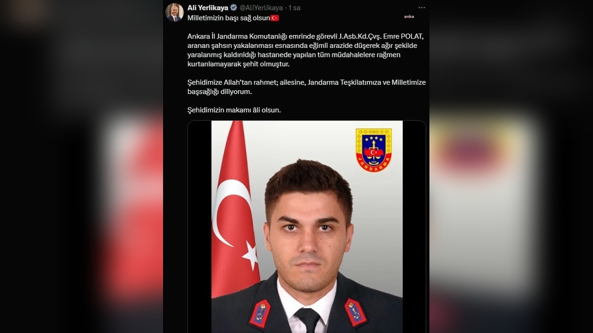 Ankara'da şehit astsubay: Emre Polat, aranan şahsı yakalamak isterken hayatını kaybetti