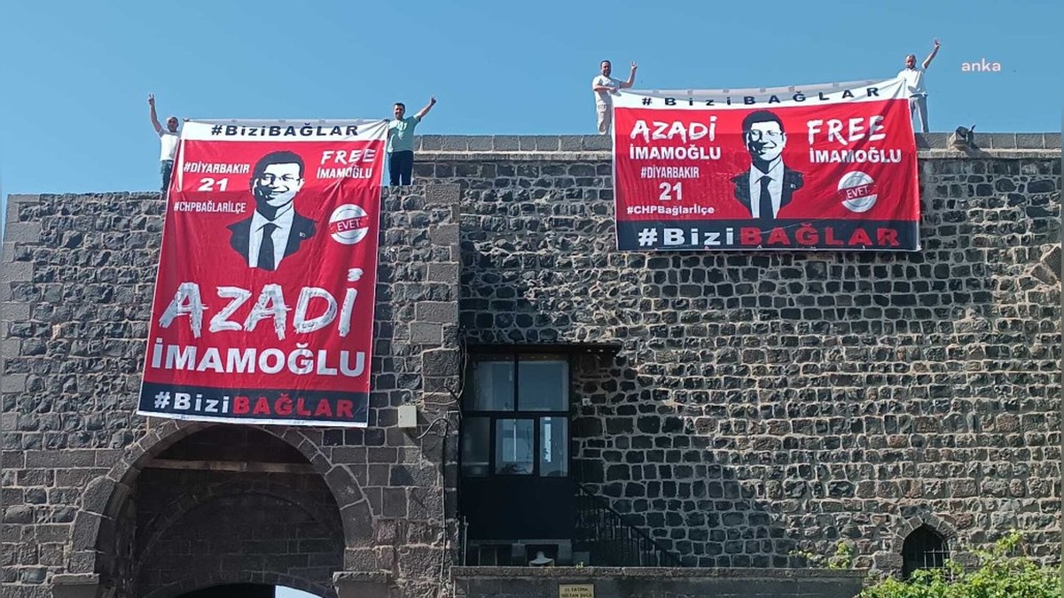Diyarbakır'da İmamoğlu pankartı için para cezası
