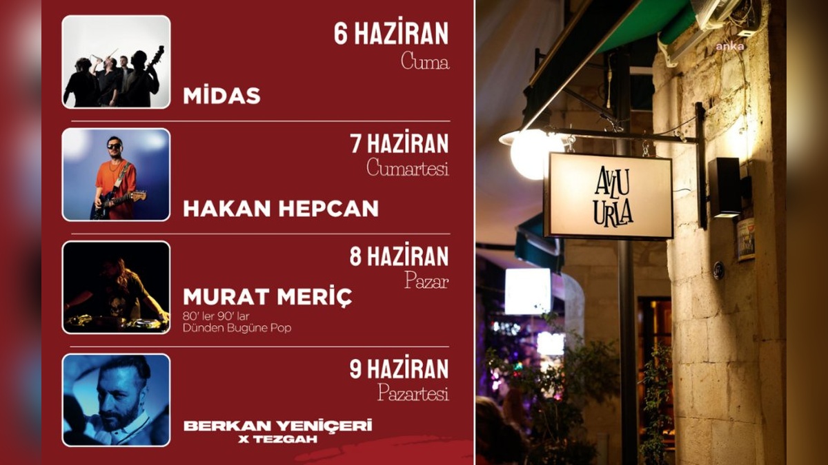 Avlu Urla, Kurban Bayramı'nda canlı müzikle eğlence sunacak