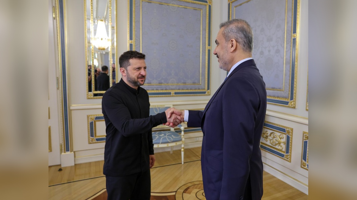 Fidan, Zelenskiy tarafından kabul edildi