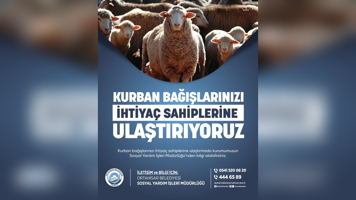 Ortahisar Belediyesi'nden Kurban Bayramı kurban bağışı kampanyası