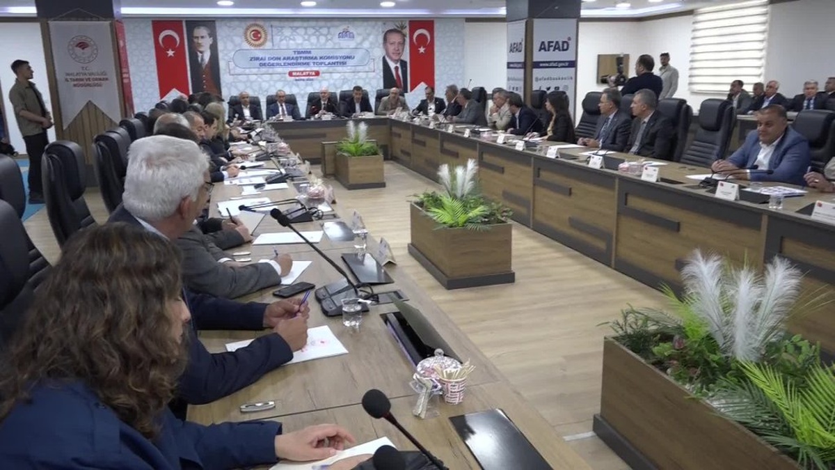 TBMM Komisyonu Malatya'da zirai don incelemesi yaptı