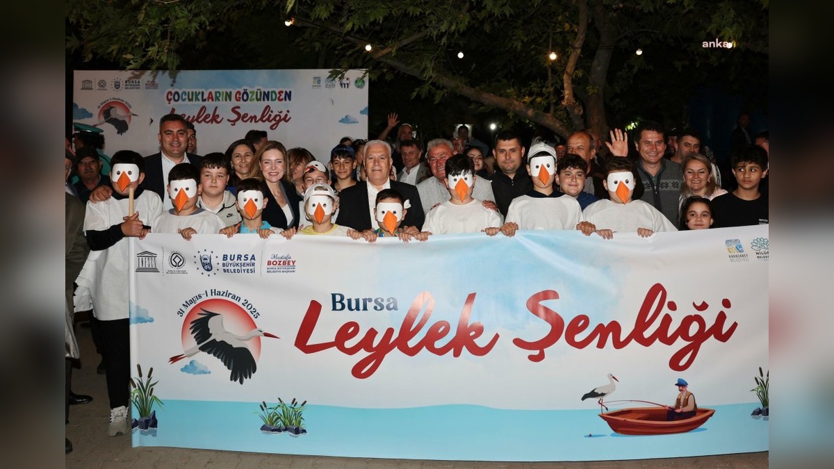 Bursa Leylek Şenliği: Eskikaraağaç köyünde renkli görüntüler