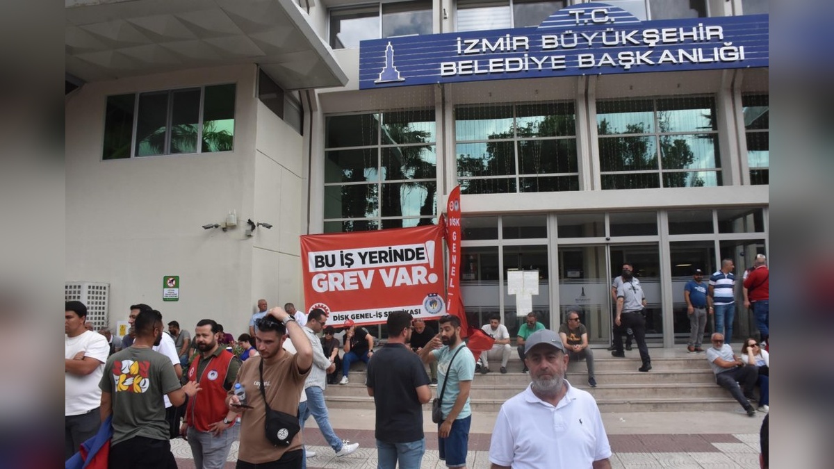 İzmir'de 23 bin işçi eylemi sürüyor: 'Süreci değerlendirip ona göre yolumuza devam edeceğiz'