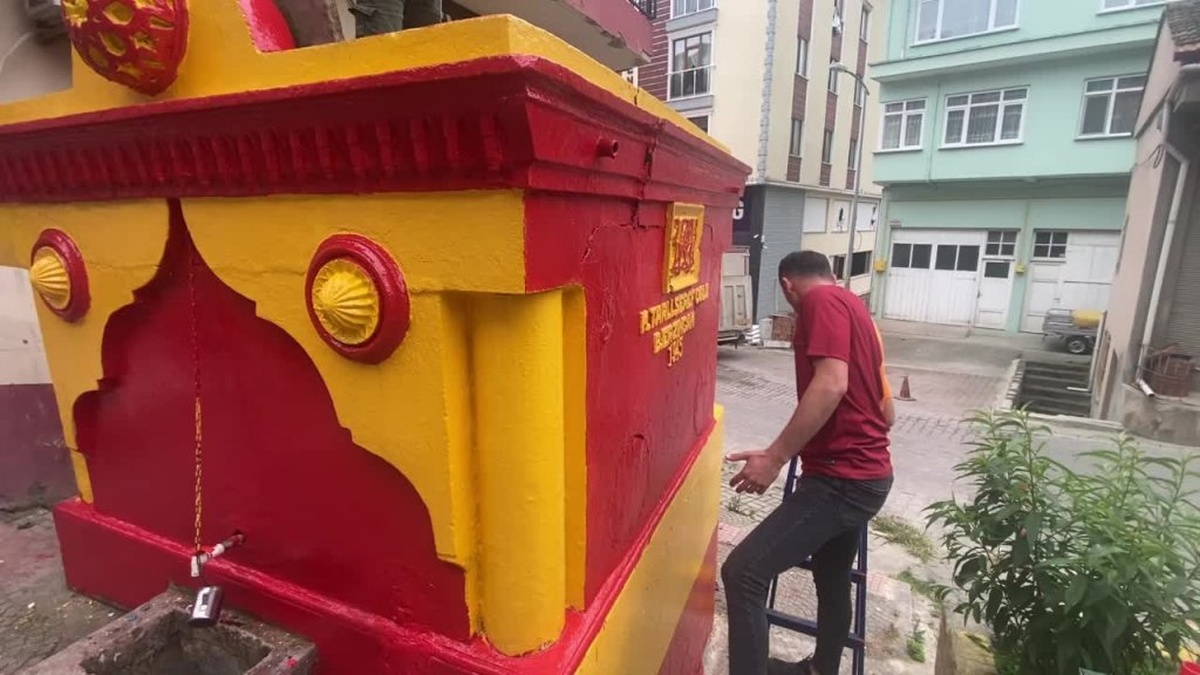 Gerze'de Şampiyon Çeşmesi yine sarı kırmızı: Galatasaray coşkusu