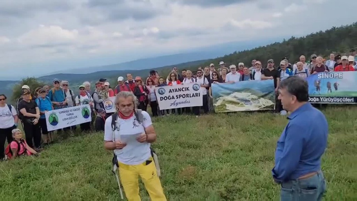 Sinop'ta maden sahası protestosu: 9 bin dönüm doğa tehlikede