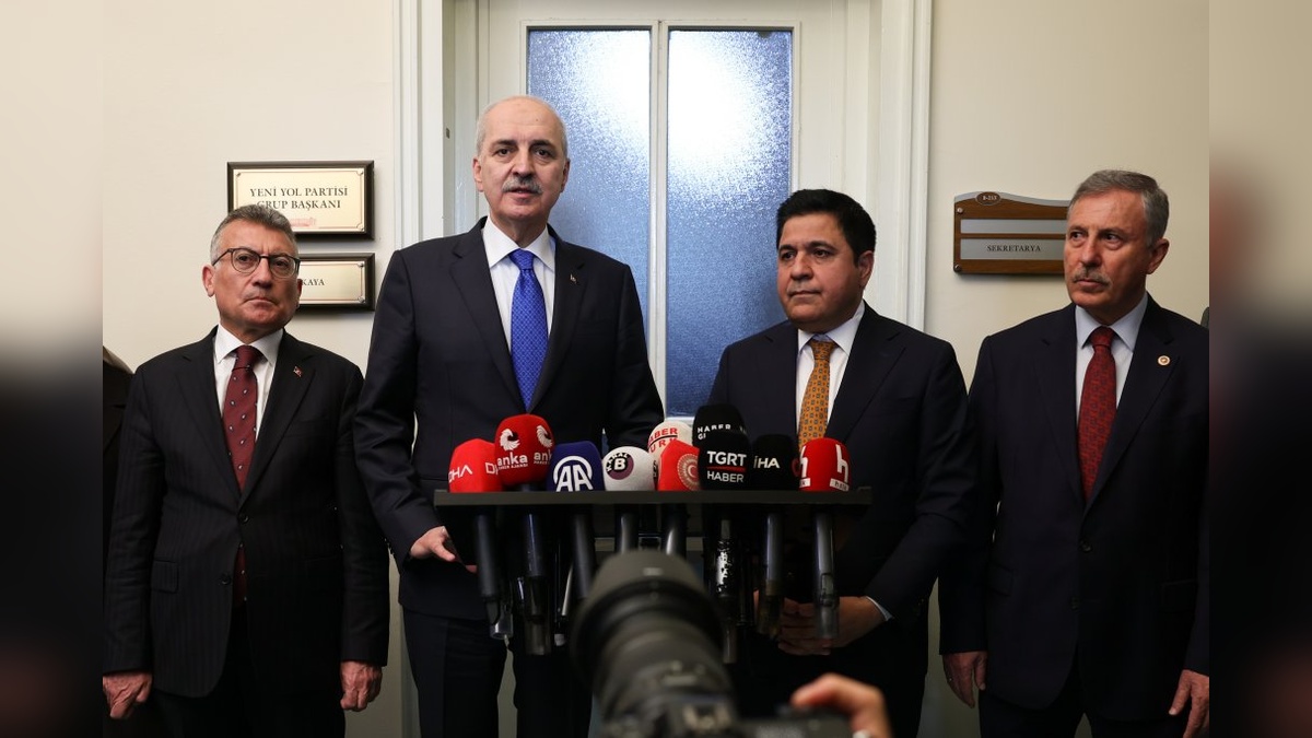 Kurtulmuş, Yeni Yol Grubu'nu ziyaret etti: 'Terörsüz Türkiye' için ortak çalışma vurgusu