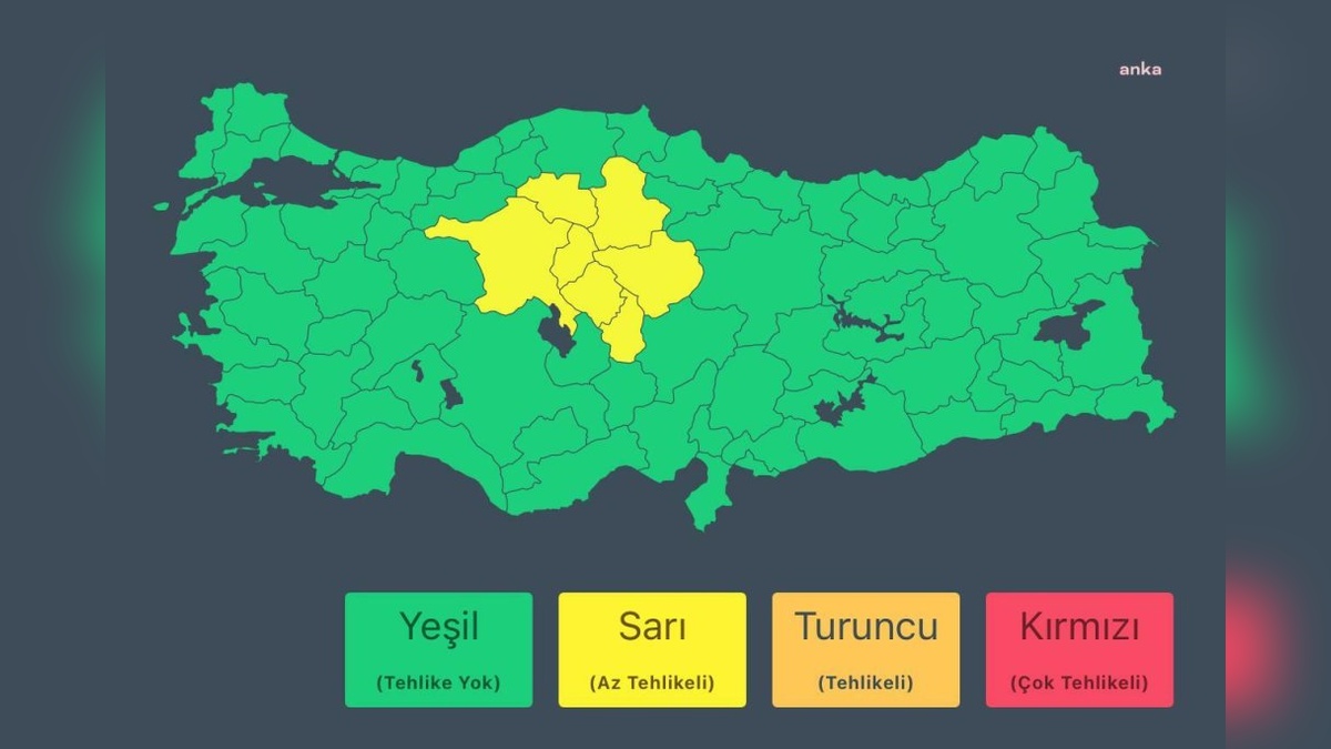 İçişleri Bakanlığı'ndan 7 il için sağanak yağış uyarısı