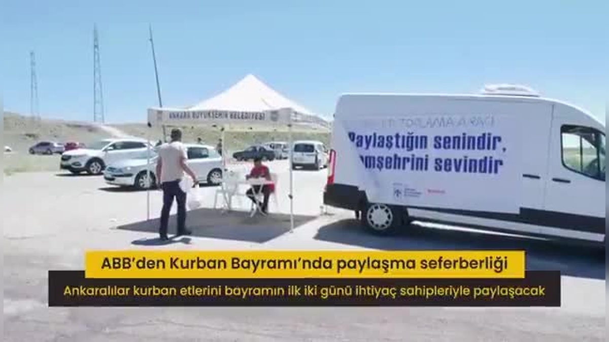 Ankara Büyükşehir Belediyesi: Kurban Bayramı'nda et paylaşımı kampanyası