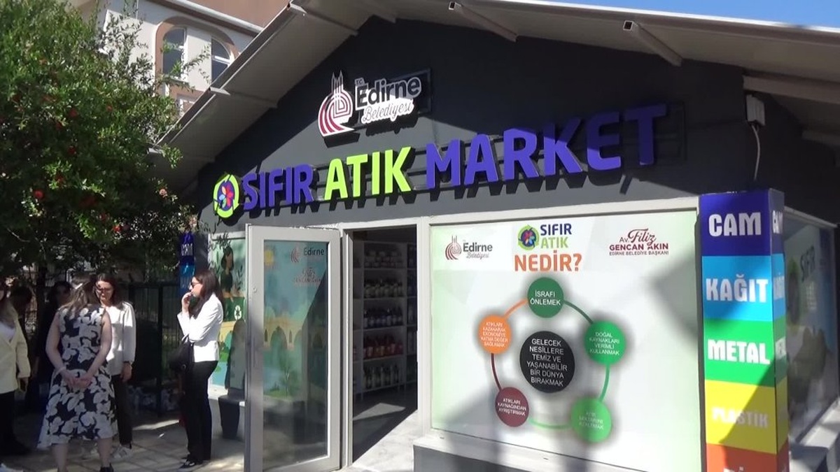 Edirne'de Sıfır Atık Market açıldı: Türkiye'de bir ilk
