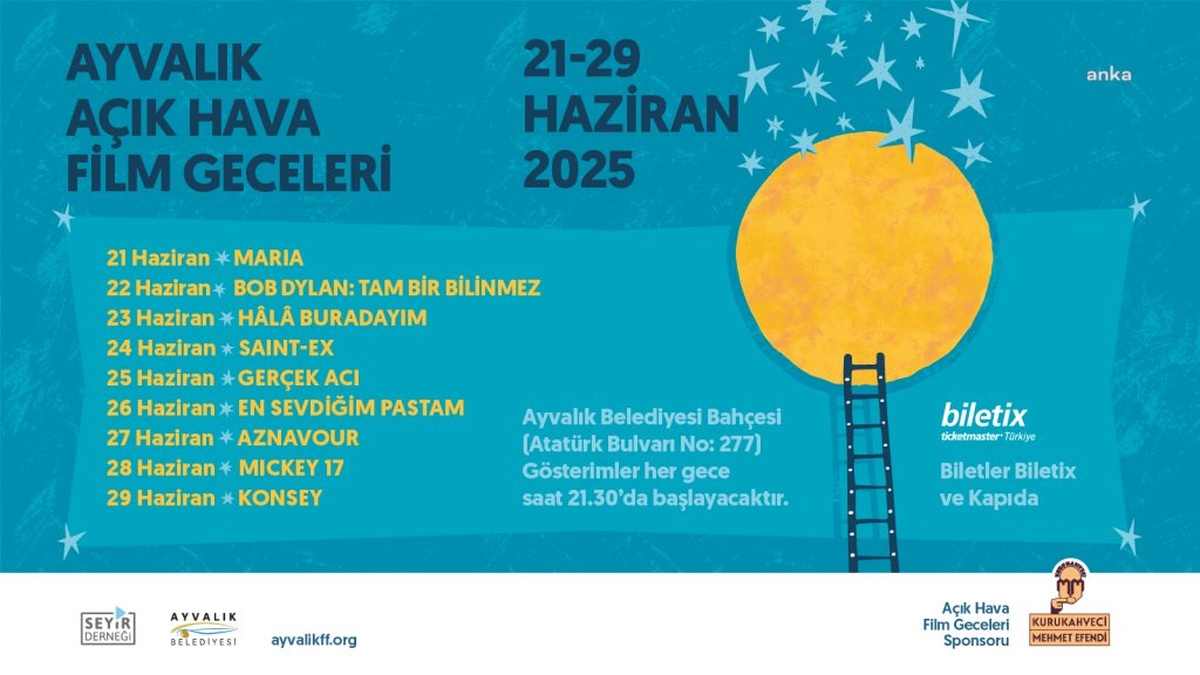 Ayvalık'ta Açık Hava Film Geceleri: Uluslararası Filmler Ayvalık'ta