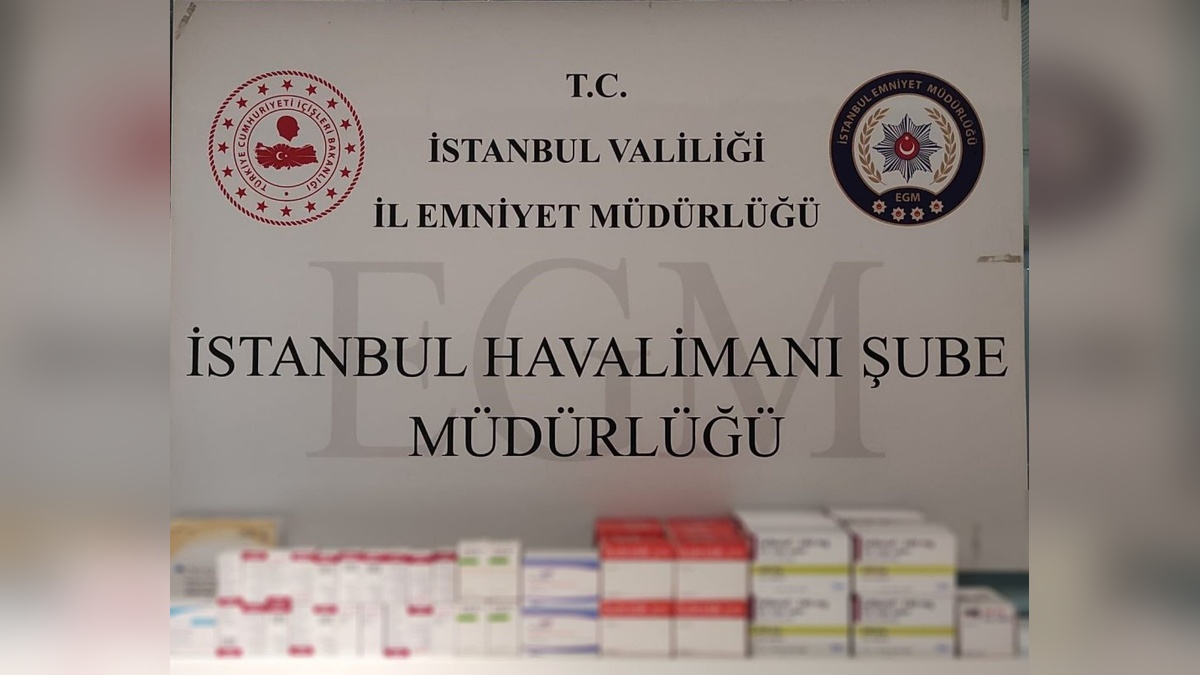İstanbul Havalimanı'nda 12 milyon liralık ilaç yakalandı