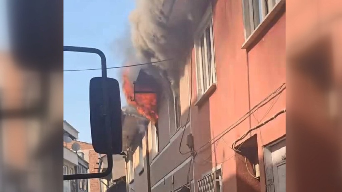 İnegöl'de yangın: Suriye uyruklu ailenin evinde hasar