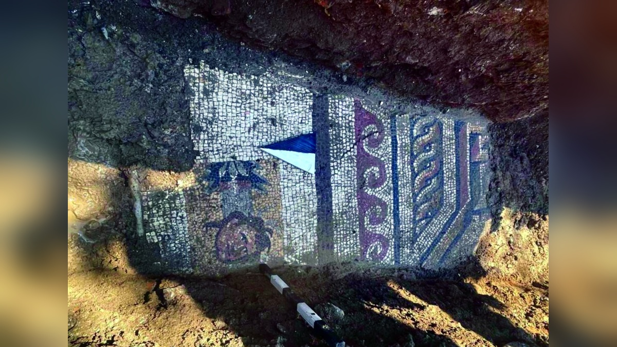 Kahramanmaraş'ta 1500 yıllık Roma dönemi mozaiği bulundu