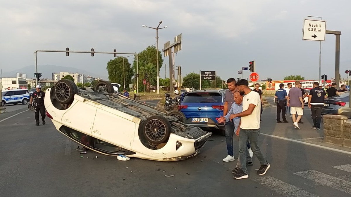 Nazilli'de korkunç kaza: 5 yaralı