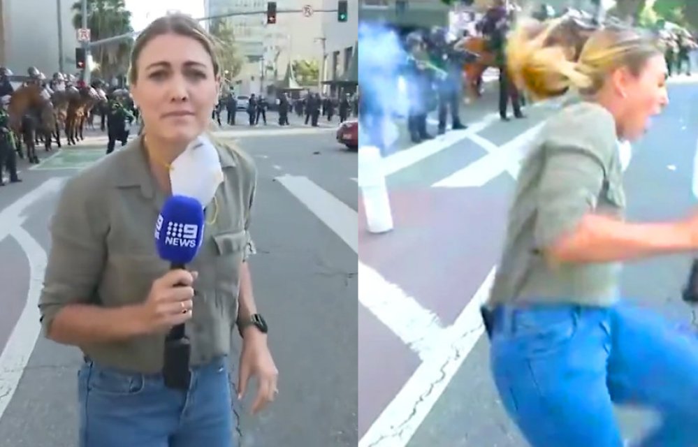 Polis, muhabiri bacağından böyle vurdu!