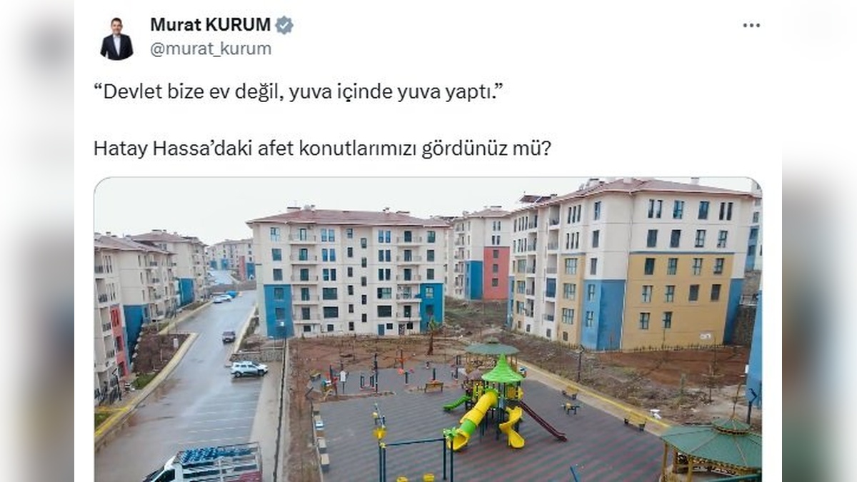 Hatay Hassa'da 3 bin 878 konut tamamlandı