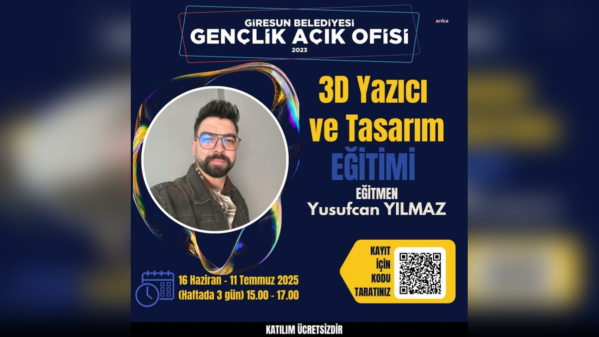 Giresun'da gençlere 3D yazıcı ve tasarım eğitimi