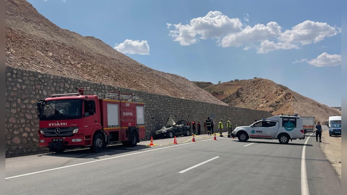 Siirt'te trafik kazası: 1 ölü, 4 yaralı