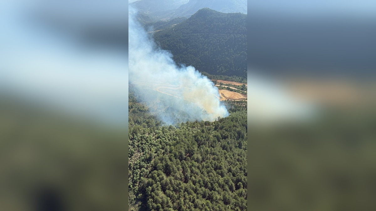 Bigadiç'te orman yangını: Havadan ve karadan müdahale sürüyor