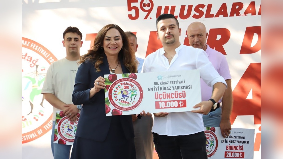 Tekirdağ'da 59. Uluslararası Kiraz Festivali başladı