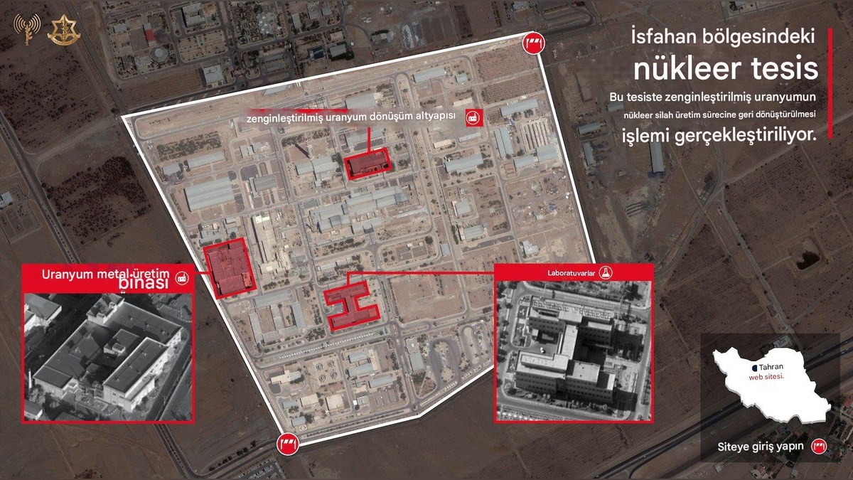 İsrail: İran'ın İsfahan'daki nükleer tesisine hava saldırısı düzenledik
