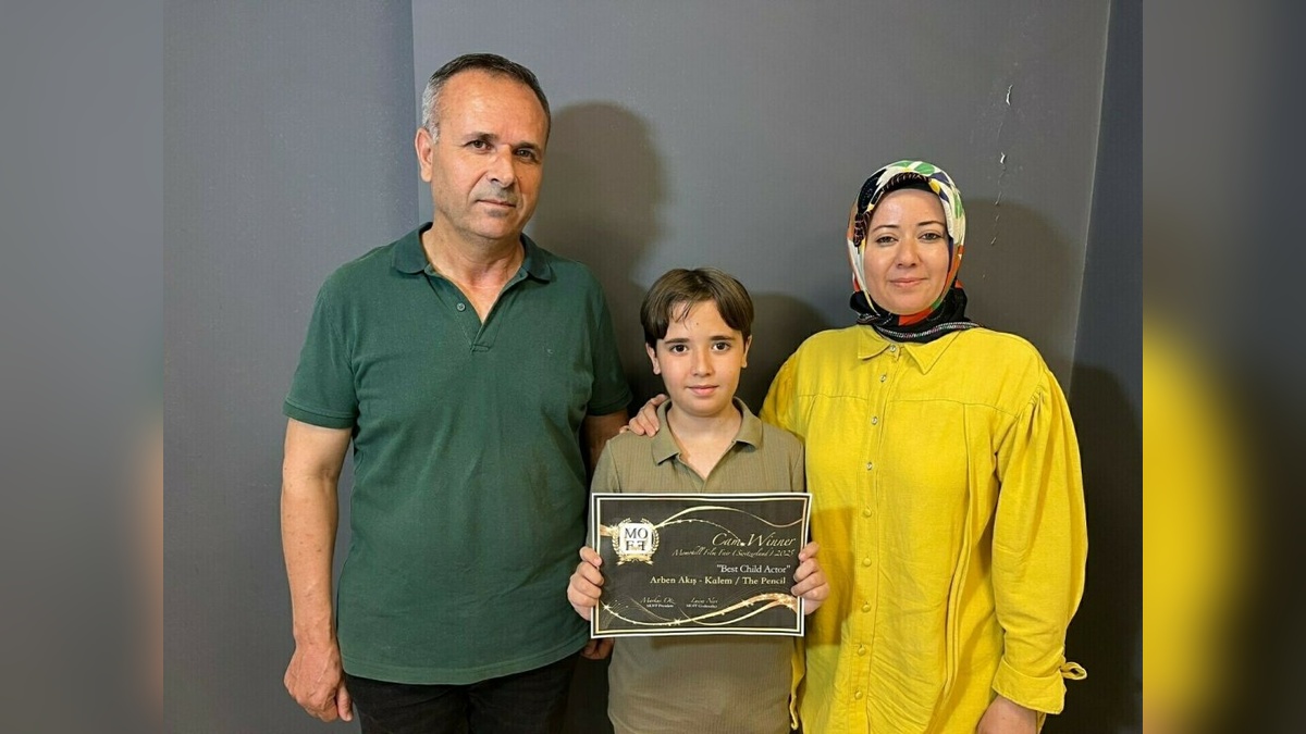Arben Akış, İsviçre'de 'En İyi Çocuk Oyuncu' ödülünü kazandı