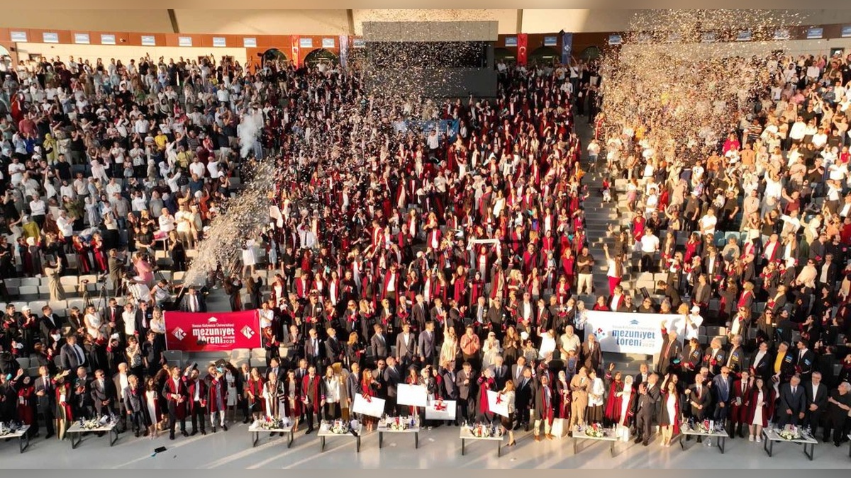 Hasan Kalyoncu Üniversitesi'nde görkemli mezuniyet töreni: 1657 öğrenci kep attı
