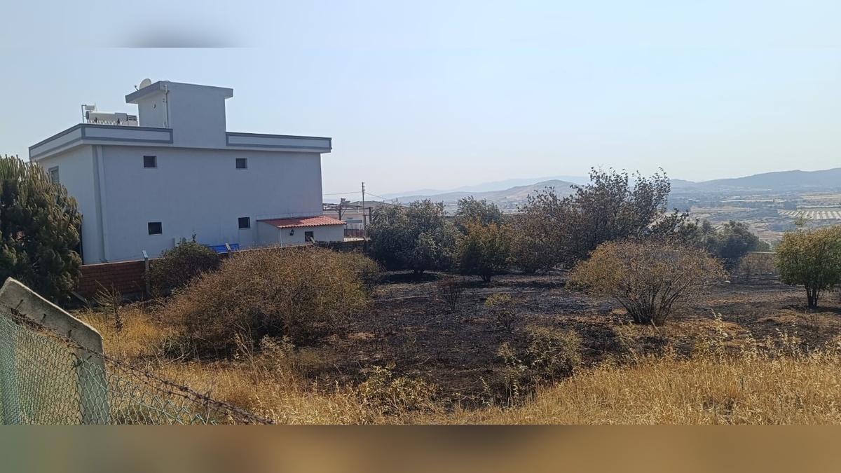 Foça'da orman yangını 5 saatte kontrol altına alındı