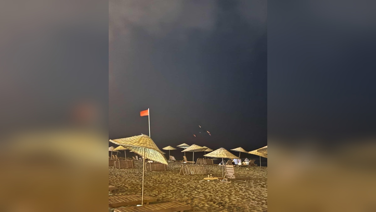 Hatay'da İran füzeleri görüldü