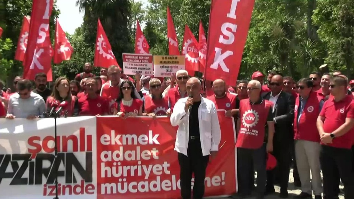DİSK'ten 15-16 Haziran mesajı: 'Yeni 15-16 Haziran'lar için örgütlenmek şart'