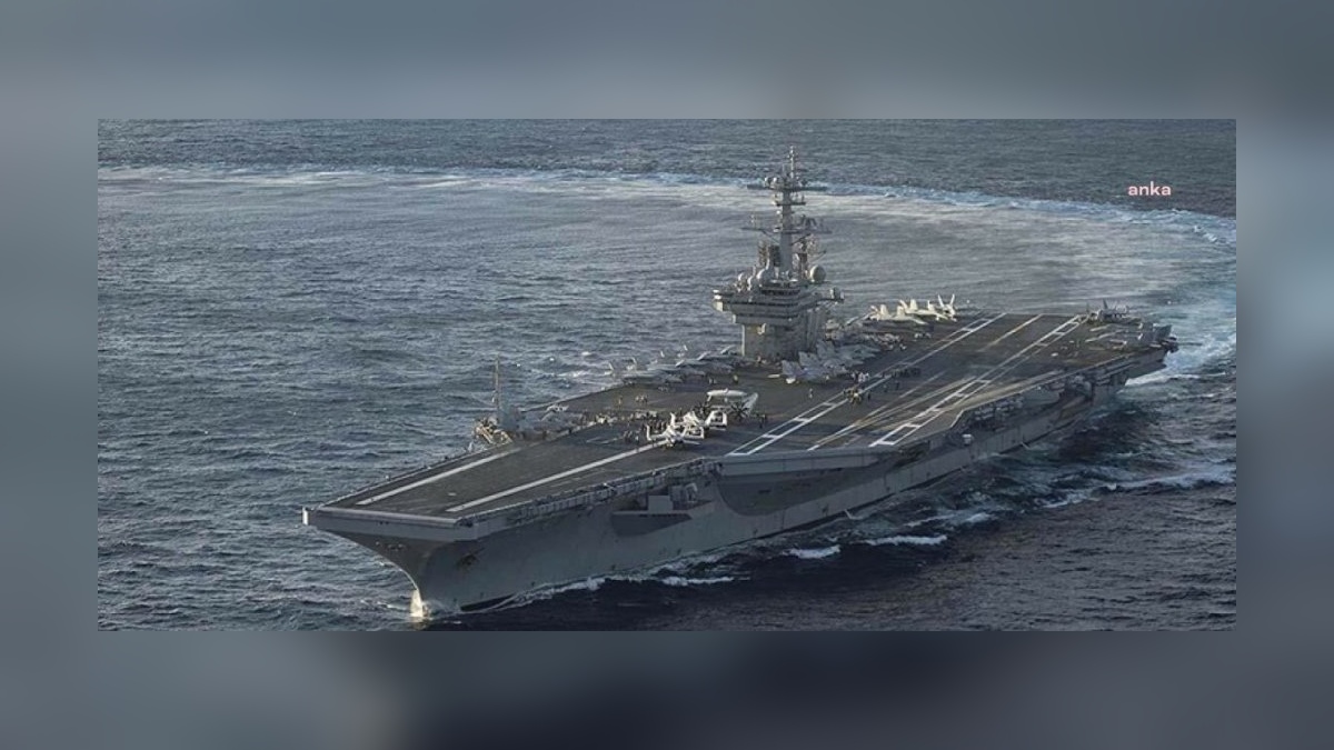 USS Ford, Doğu Akdeniz'e doğru ilerliyor