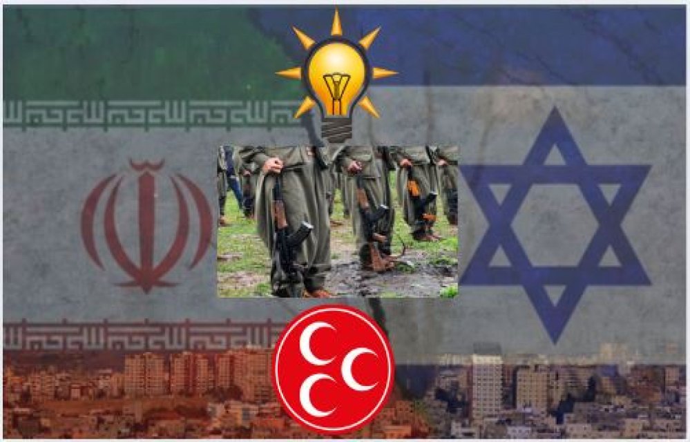 AKP ve MHP'nin yeni ortağı PKK, İsrail'in safında İran'a karşı savaşacak