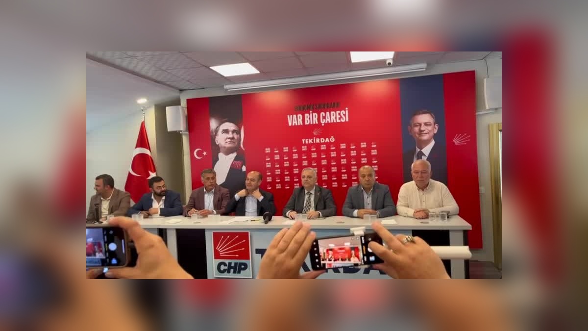 CHP'den Tekirdağ miting çağrısı: 'Baskıcı rejime karşı dimdik duracağız'