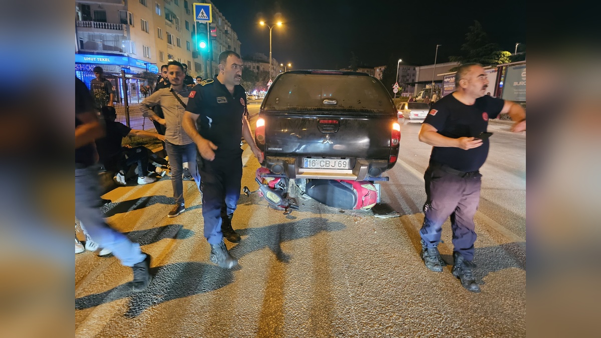 İnegöl'de motosiklet kazası: Hafif yaralanma