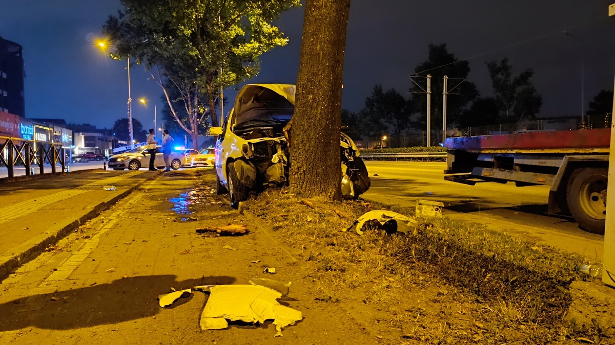 Nilüfer'de trafik kazası: 2 yaralı