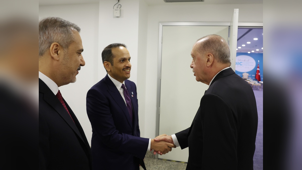 Erdoğan, Katar Başbakanı Al-Thani'yi kabul etti
